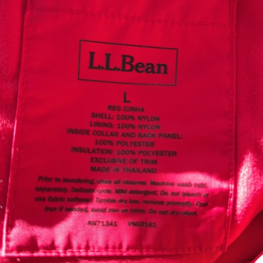 L.L.Bean Men's Red Jacket‎ size Large